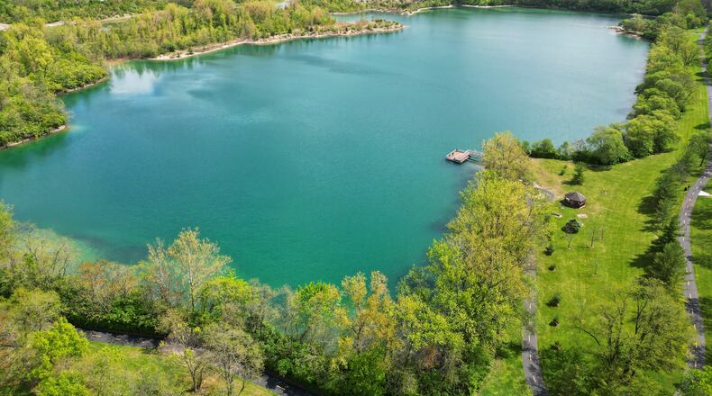 Fairfield is seeking state capital funds for a trail expansion at Marsh Park including an internal loop around the lake. NICK GRAHAM/STAFF