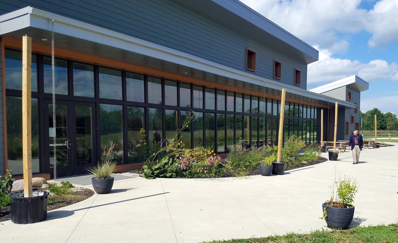 The "living building" at Cope Environmental Center in Centerville, Indiana.