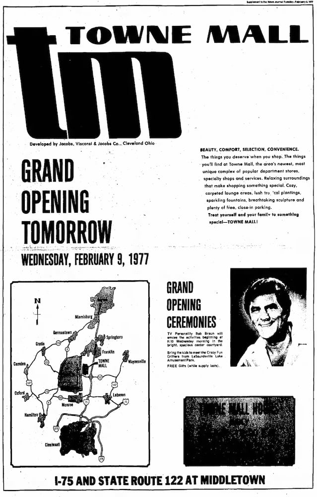 Towne Mall 1977 grand opening