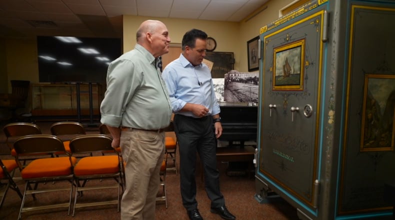 The legacy of Mosler Safe Company, a name synonymous with security and safety, continues to resonate within Butler County as Butler County Historical Society Executive Director Brian Smith highlights the company’s historic contributions. CRAIG MCKEE/WCPO