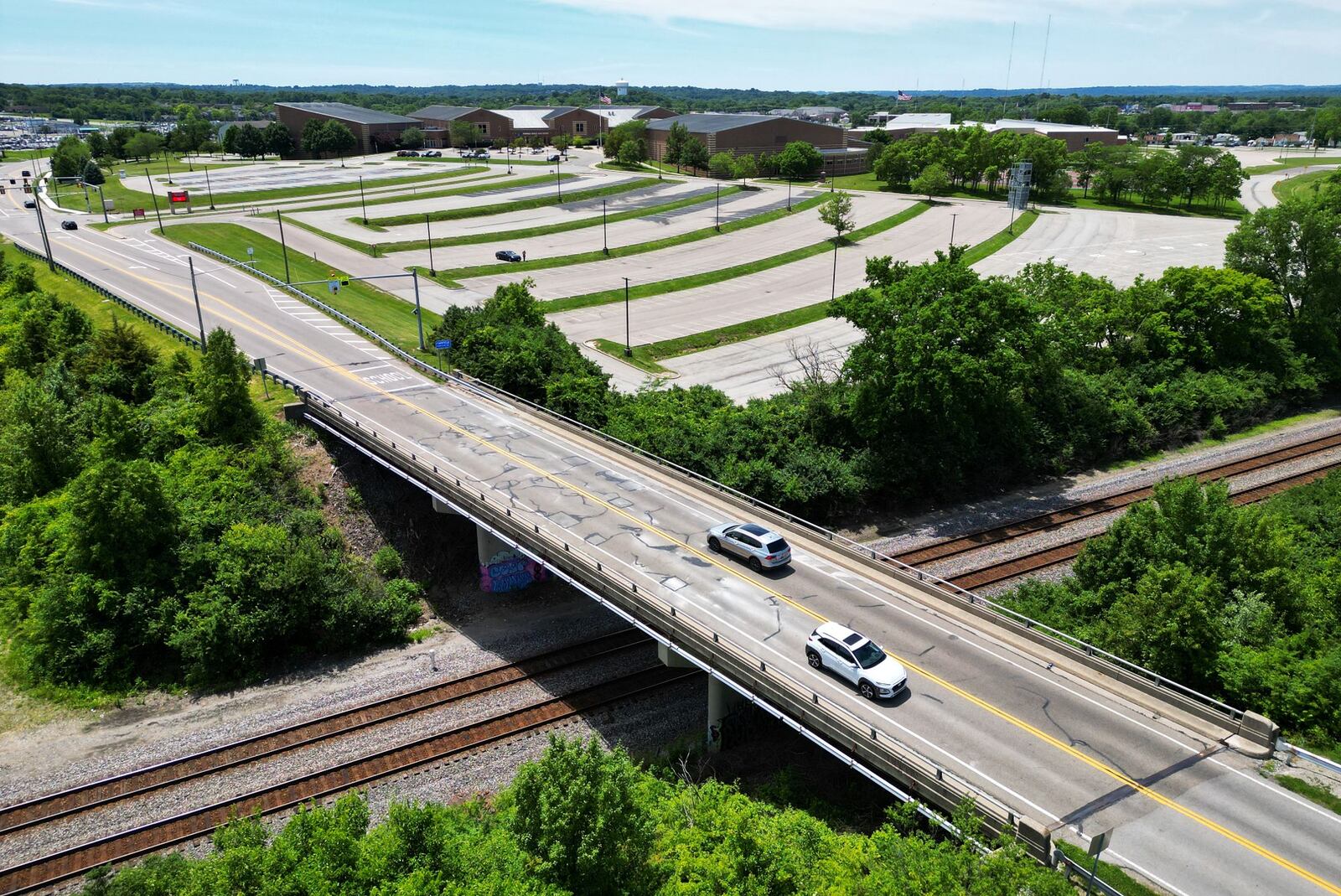 Bilstein Boulevard in Hamilton and Holden Bouleard in Fairfield were closed for nine months for through traffic as deck work on the Bilstein Bridge that crosses the CSX railroad. NICK GRAHAM/STAFF