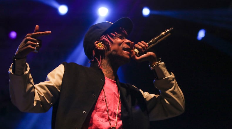 Wiz Khalifa performs at a music festival in 2014. The rapper performed at an Oxford bar in 2008. (TINA PHAN/AMERICAN-STATESMAN)
