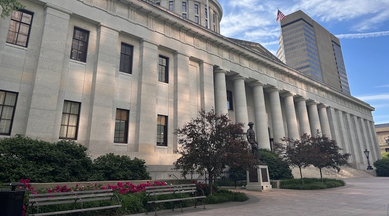 Shown here is the Ohio Statehouse in Columbus, where multiple local representatives have appeared in the past week to go before the House Ways and Means Committee to discuss potential property valuation hikes. FILE