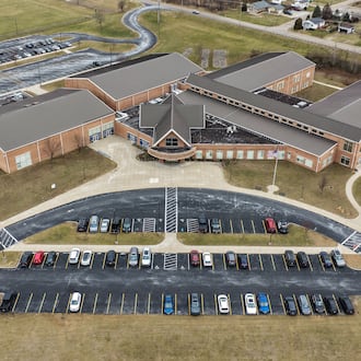 The Hamilton High School Freshman Campus on Northwest Washington Boulevard will shutter as part of a new budget plan for Hamilton City Schools. NICK GRAHAM/STAFF