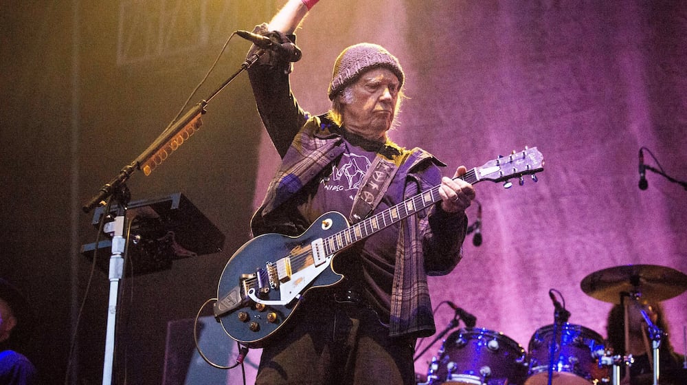 FILE - Neil Young performs at the BottleRock Napa Valley Music Festival in Napa, Calif., on May 25, 2019. (Photo by Amy Harris/Invision/AP, File)
