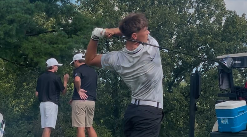 Aiden Standifer, a senior at Franklin High School, has qualified for his third straight state golf tournament. SUBMITTED PHOTO
