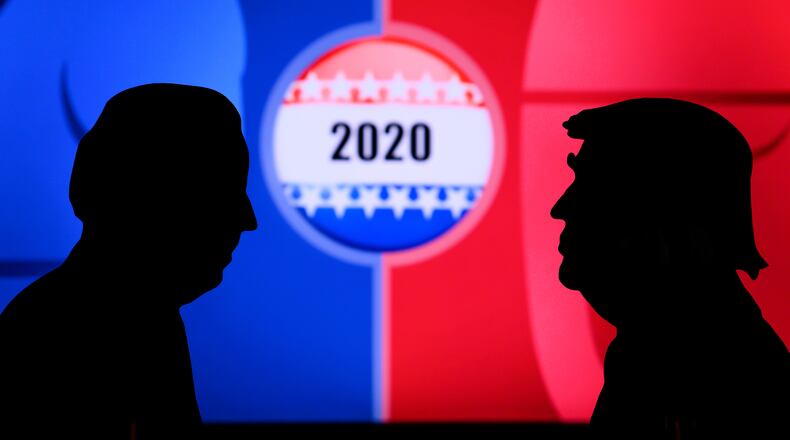 Donald Trump and Joe Biden will appear in the first of three 2020 presidential debates Tuesday, September 29. Image source: Shutterstock
