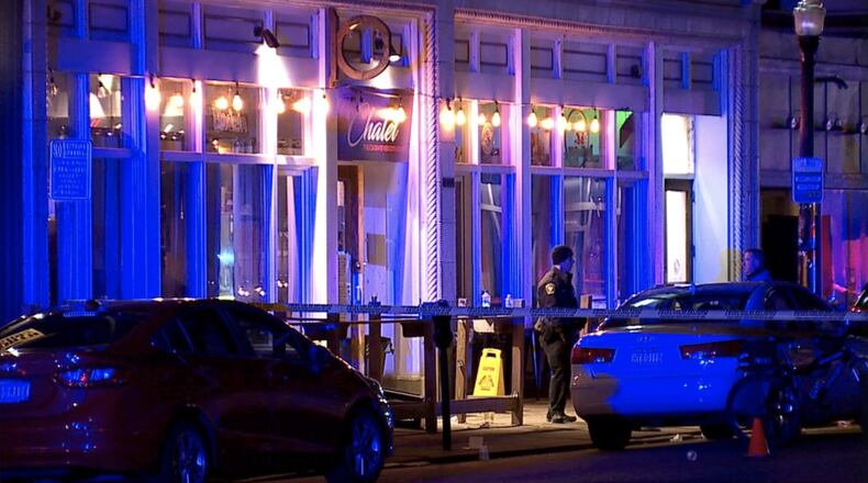 One person was killed and another was injured in a shooting on Friday, Nov. 29, 2019. Adam Schrand / WCPO-TV