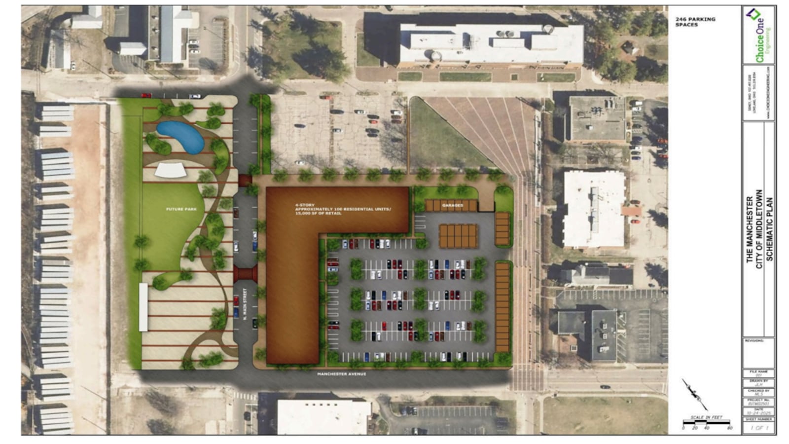 Rendering of the proposed mixed-use development to go on the site of the Sonshine building and former Manchester Inn. The design and plans are not final. CONTRIBUTED/CMC PROPERTIES