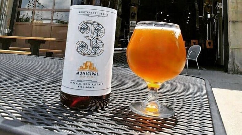 Municipal Brew Works in Hamilton won a silver medal in the 2019 U.S. Open Beer Championship in the Honey Beer category for its Anniversary Double IPA (DIPA), an Imperial India Pale Ale with Honey. CONTRIBUTED
