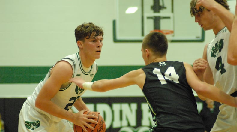 Badin junior Aidan Brown scored a team-high 13 points against McNicholas on Friday. Chris Vogt/CONTRIBUTED