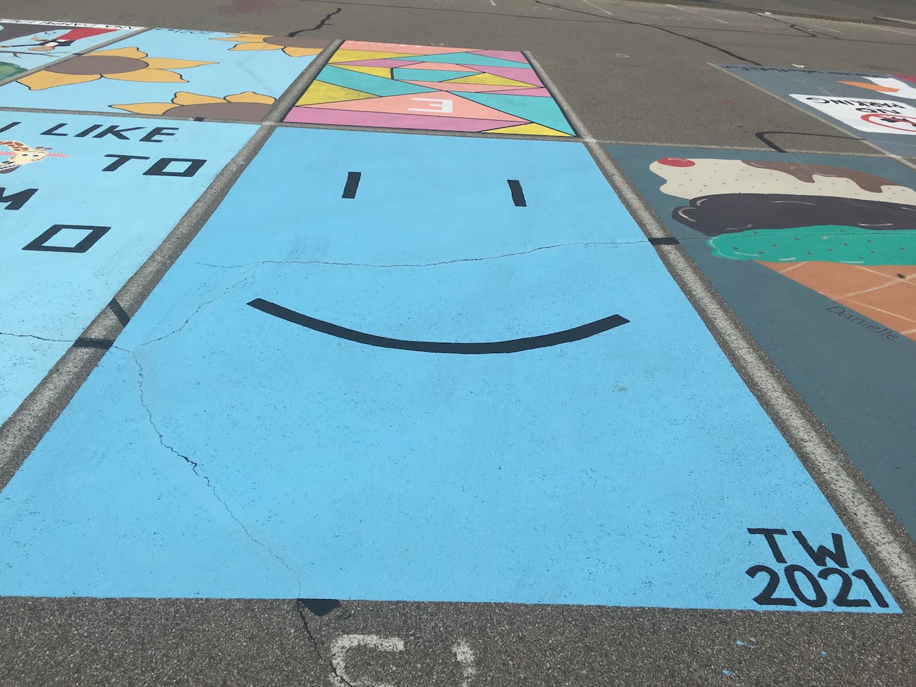 Lakota West High School parking lot spaces