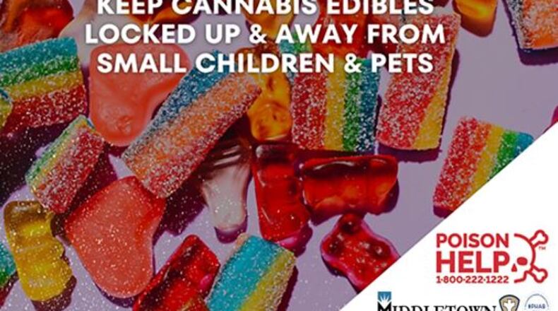 Middletown Heath Department urges parents urged to inspect treats this Halloween including for marijuana gummies. CITY OF MIDDLETOWN