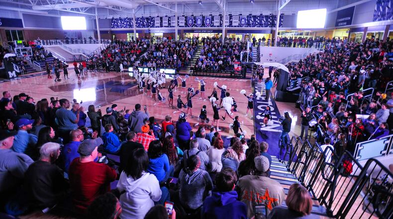 The Middletown Middies boys basketball team held their first game in the new Wade E. Miller Arena at Middletown High School Friday, Dec. 9 in Middletown. Lima Senior won 75-32. NICK GRAHAM/STAFF