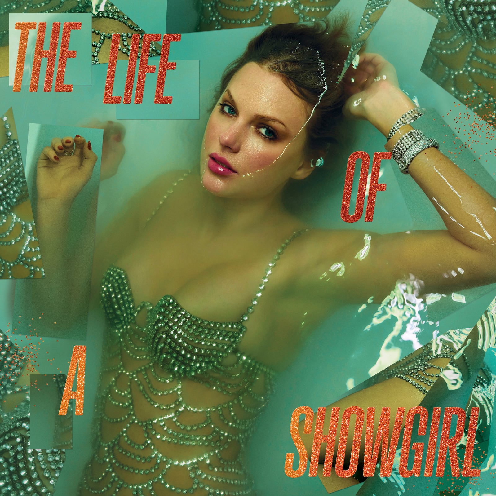 This album cover image released by Republic Records shows "The Life of a Showgirl" by Taylor Swift. (Republic Records via AP)