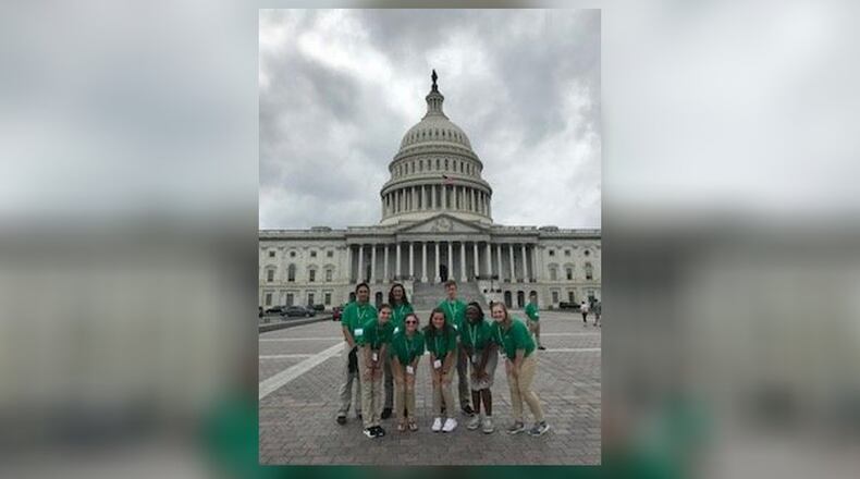 A group of eight 4-H students from townships across Butler County recently traveled to the nation’s capital, courtesy of the Butler County Township Association. The association gives out six $1,000 scholarships and trips to the National 4-H Conference in Washington D.C. every year to deserving students.