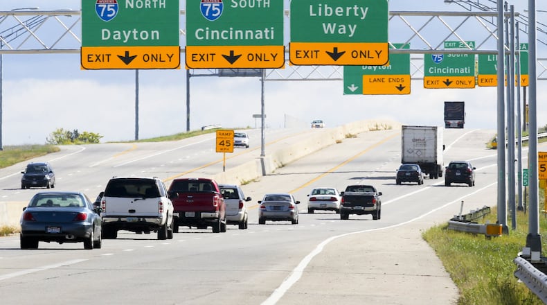 Major modifications to the Liberty Way and Interstate 75 interchange are scheduled to begin this spring. GREG LYNCH / STAFF