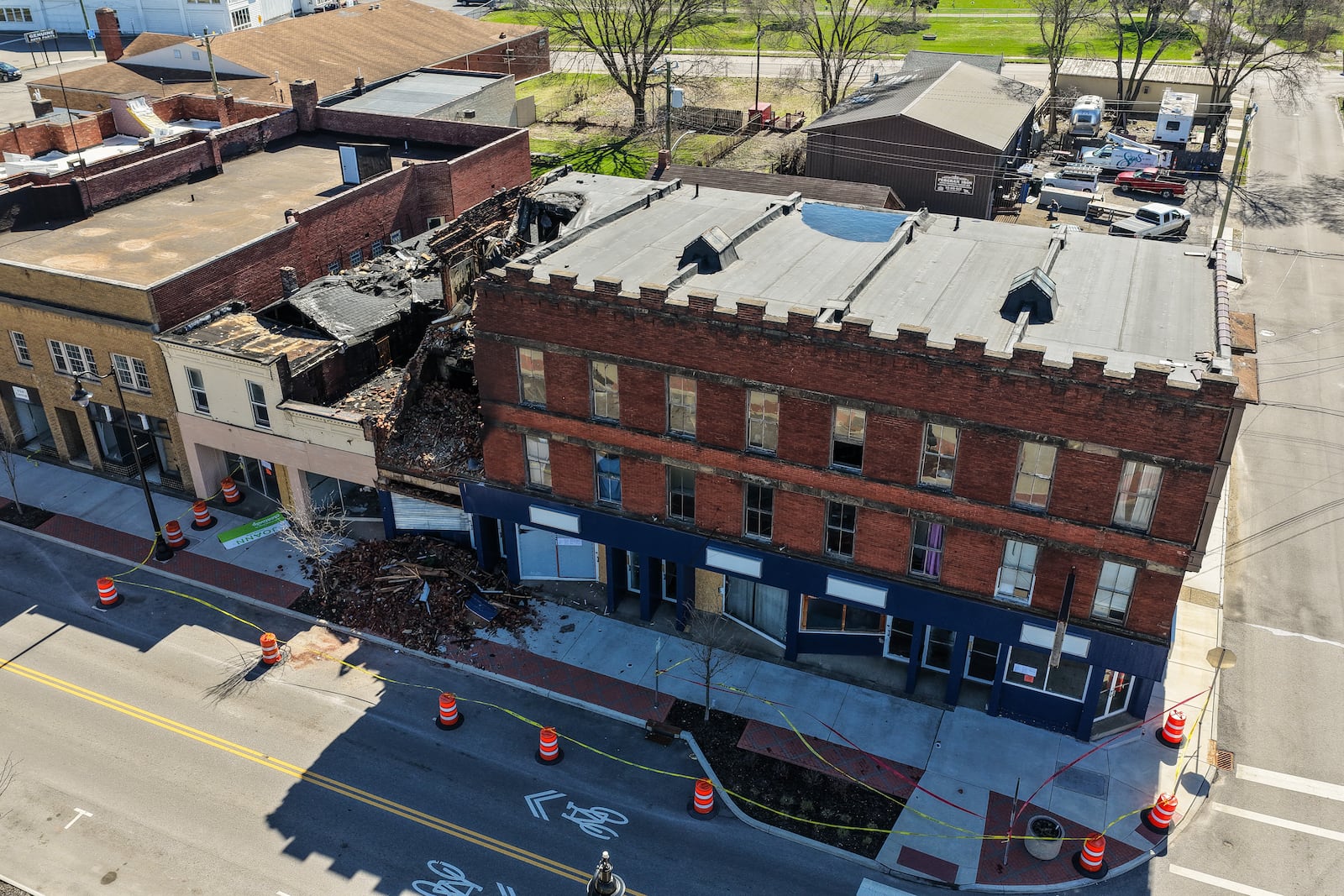 Shane Scott, owner of the building at 1700 Central Ave., said he does not have an estimate on the cost of damages but knows they will be significant. NICK GRAHAM/STAFF