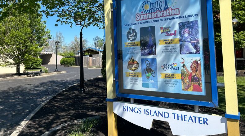Kings Island opened for its 52nd season on Saturday, April 20, 2024. ALEX CUTLER/STAFF
