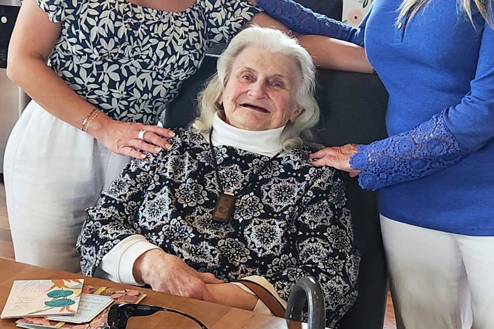 This undated photo provided by Holly Mallowes shows Eleanor Willett, a victim of a fire at Gabriel House, the assisted-living facility where she lived in Fall River, Mass. (Holly Mallowes via AP)