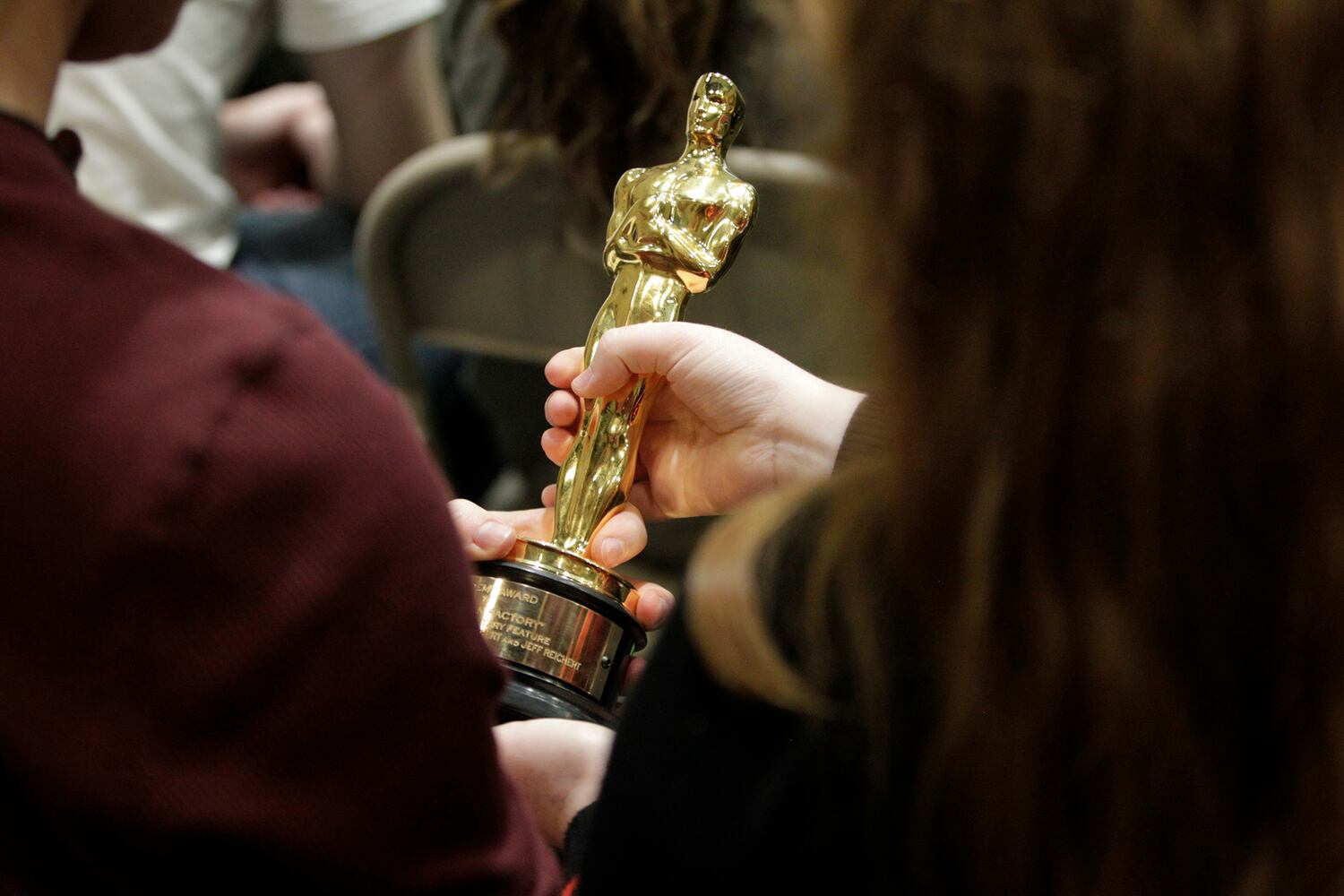 PHOTOS: Oscars in tow, Academy Award winners Julia Reichert and Steven Bognar return to Wright State University