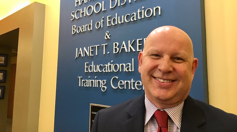 Mike Holbrook is taking over the top job at Hamilton Schools earlier than anticipated after the announcement last week Superintendent Larry Knapp was leaving. Holbrook spent the last year as associate superintendent preparing to take over for Knapp. In his first interview as the new city schools leader Holbrook said school parents will have more opportunities to give input to district leaders about the district.