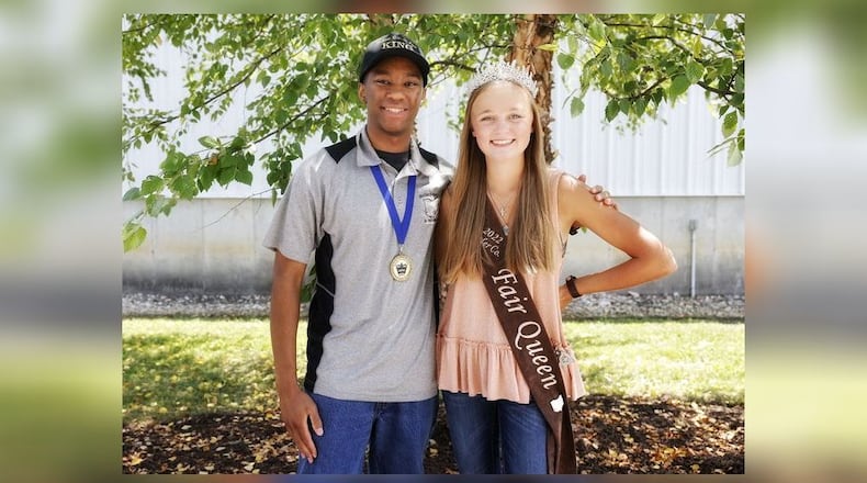 The 2022 Butler County Fair King Sam Vessel and Queen Anna Moeller will be busy around the fairgrounds. NICK GRAHAM/STAFF