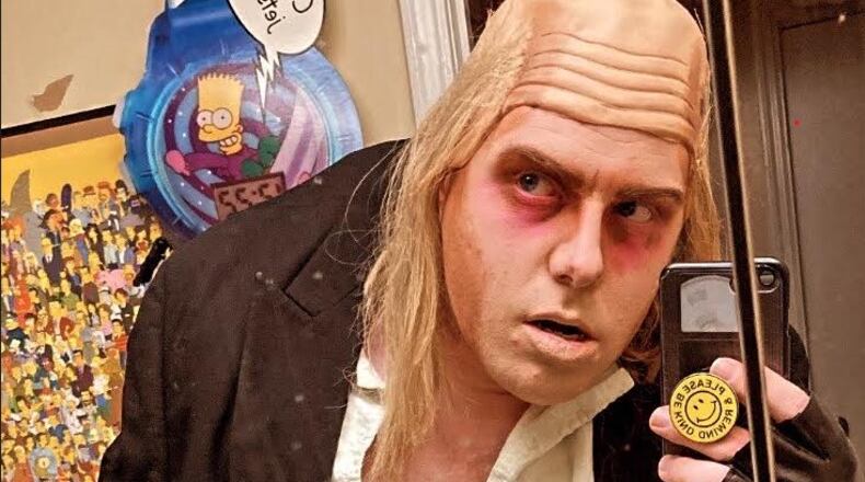 Shadow Valashard Woolf is seen as Riff Raff, a character in "Rocky Horror Picture Show." Woolf is a member of The Denton Affair, which is a shadow cast for the film. CONTRIBUTED