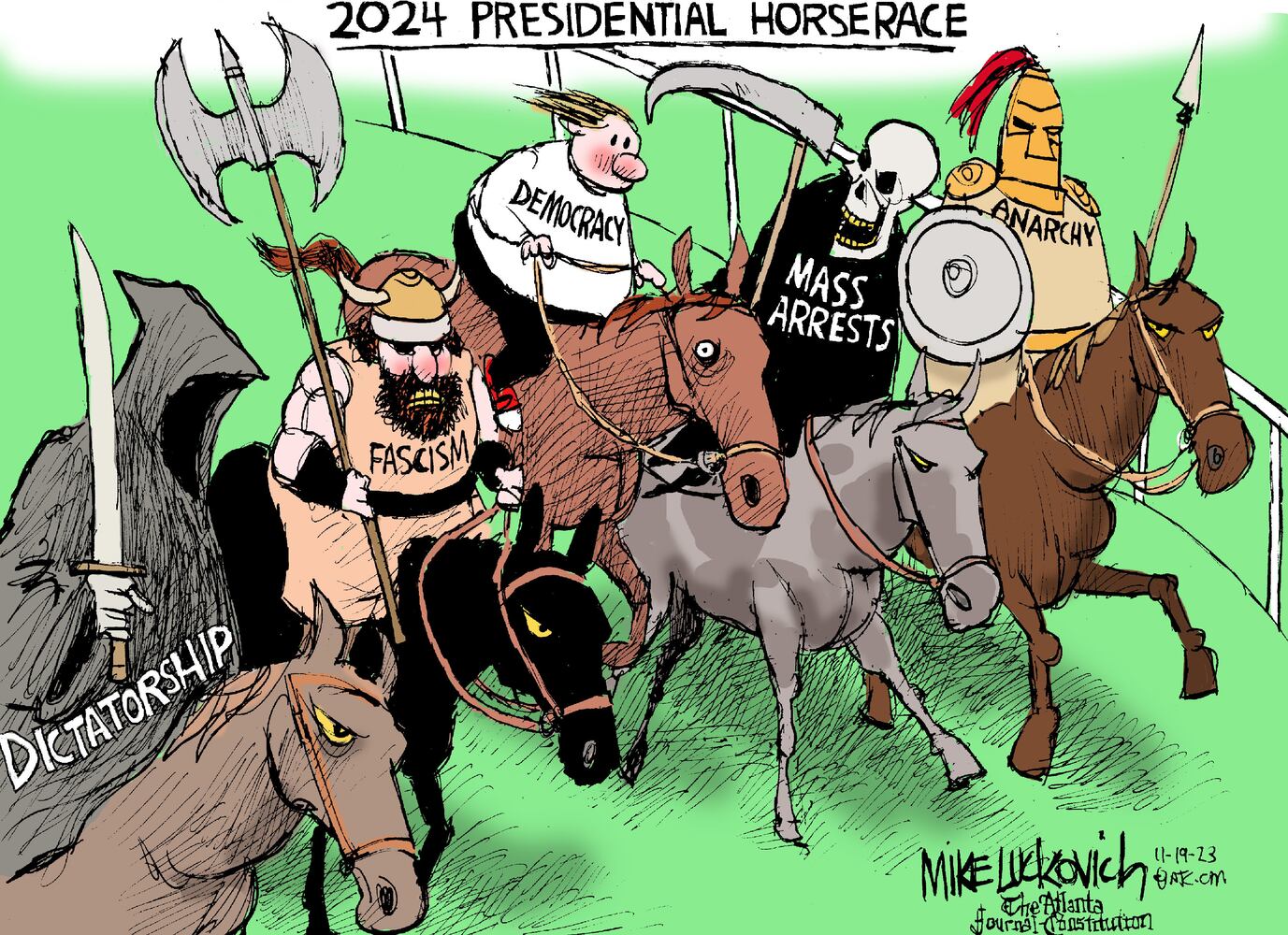CARTOONS: Mike Luckovich, Nov. 24, 2023