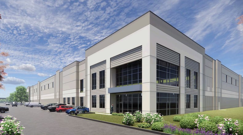 Hillwood Investment Properties plans to put three light industrial buildings on 54 acres of the former Forest Fair mall, straddling Fairfield and Forest Park. Contributed photo