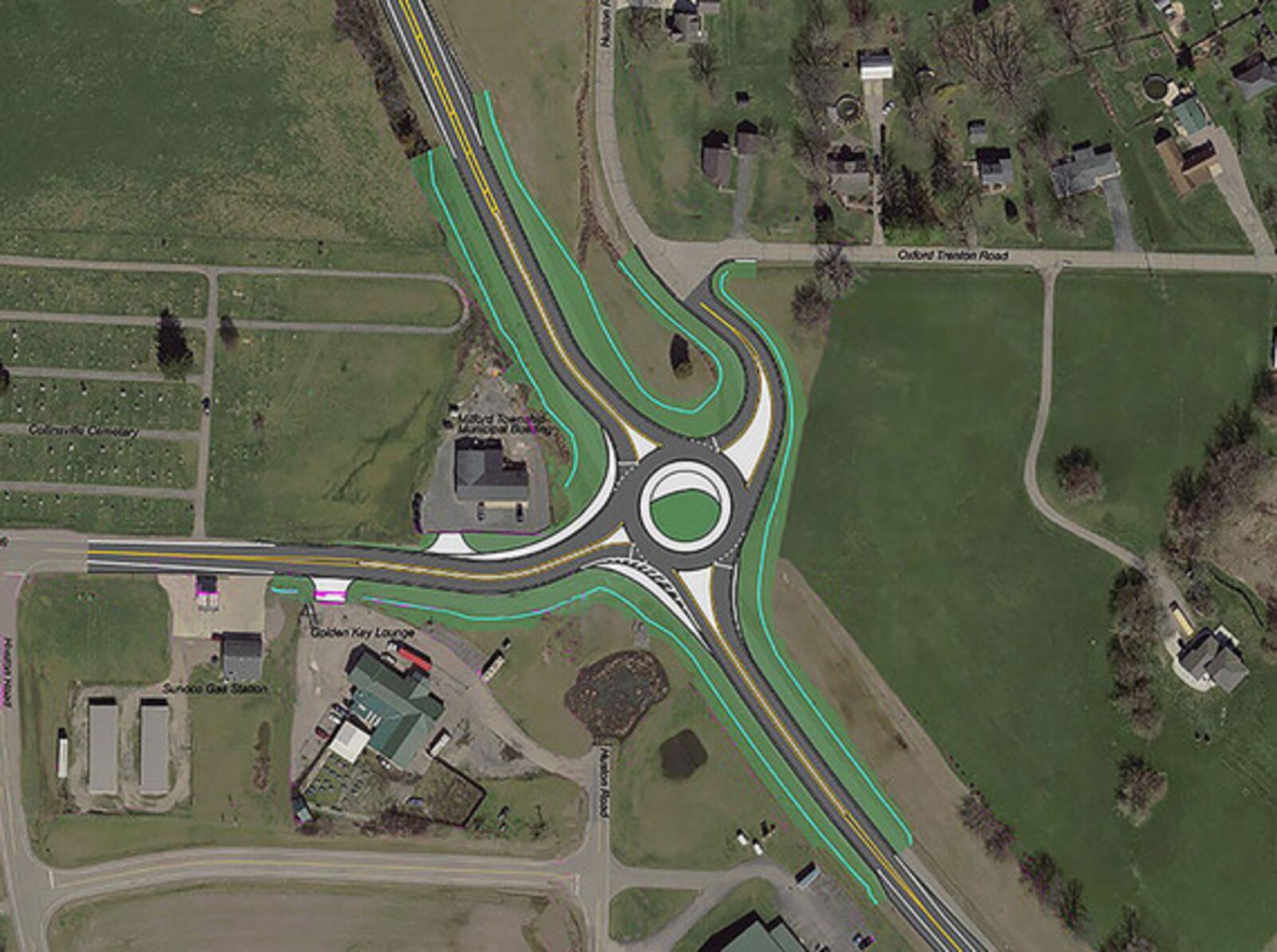 Construction of a roundabout at U.S. 127 and Ohio 73 Milford Twp. will begin next week. ODOT