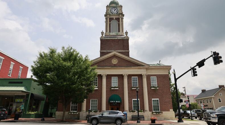 Lebanon town hall on South Broadway Street in downtown Lebanon, 2023. NICK GRAHAM/STAFF . NICK GRAHAM/STAFF