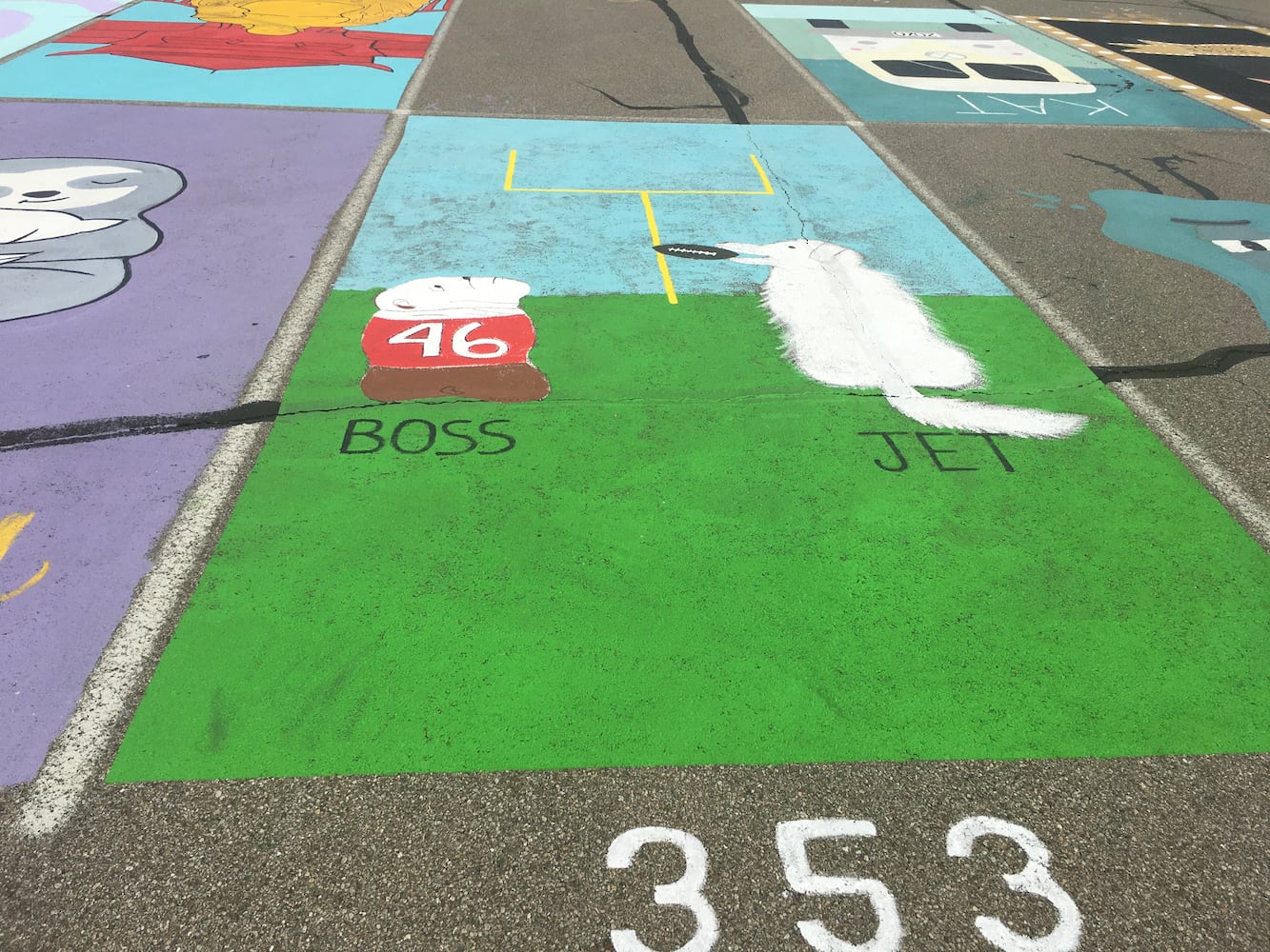 Lakota West High School parking lot spaces