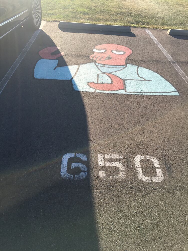 Lakota West senior parking spaces