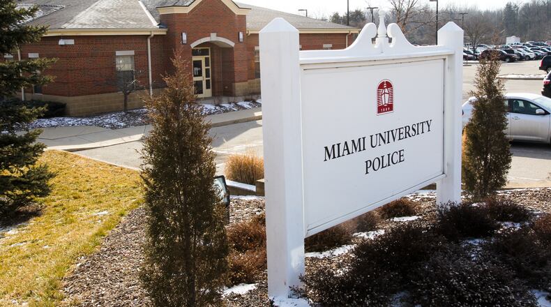 The Miami University police station. GREG LYNCH / STAFF