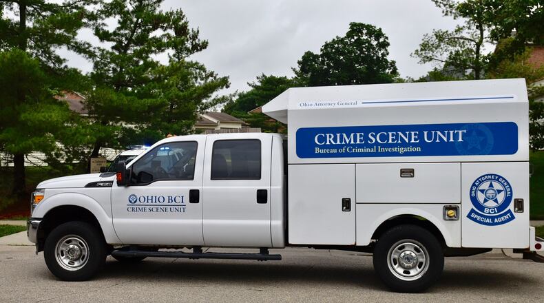 Fairfield Police Department and Ohio BCI on the scene of a stabbing and shooting on Friday, June 22, 2018. NICK GRAHAM/STAFF