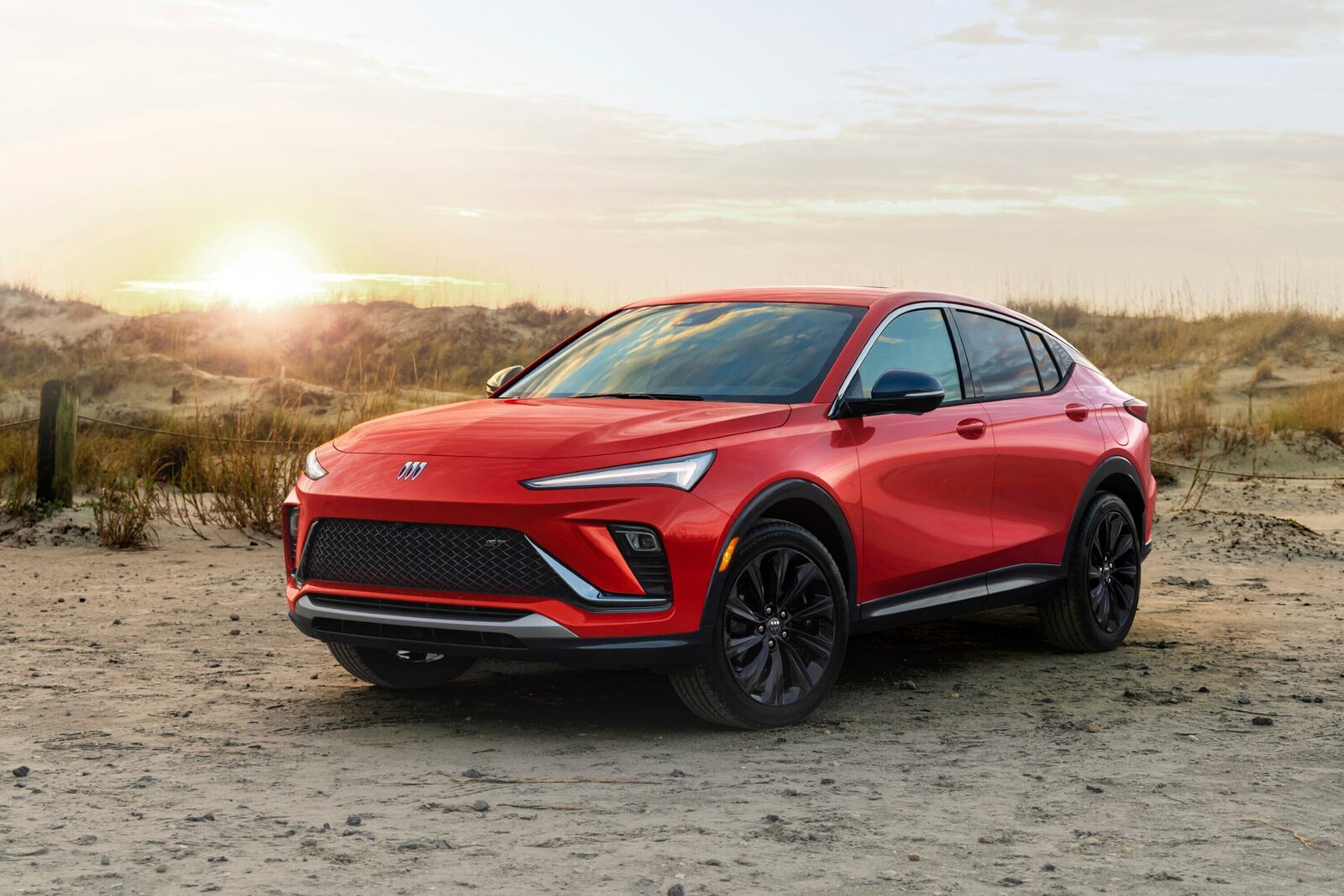 This photo provided by Buick shows the 2025 Envista. The Envista is Buick's least expensive SUV, but it gives up little in style or quality compared to other Buicks. (Courtesy of General Motors via AP)
