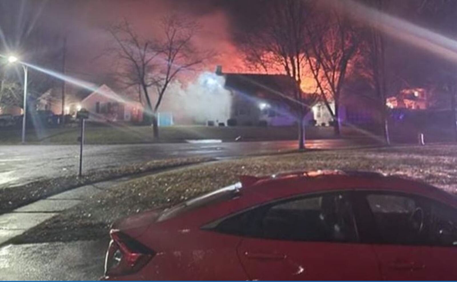 Everyone escaped without injury from a an early morning fire at a house on Glencross Avenue in Hamilton ANA FALCON/SUBMITTED