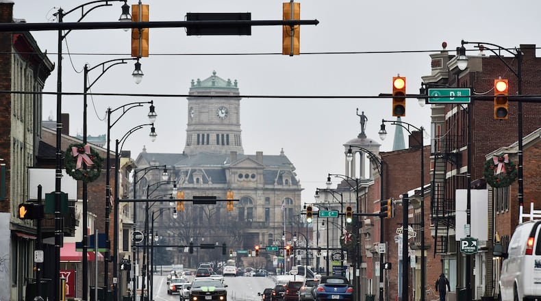 Hamilton is planning on creating a DORA Downtown Outdoor Refreshment Area, where open containers of alcohol are allowed in certain areas when they are purchased from a restaurant or bar within the area. NICK GRAHAM/STAFF