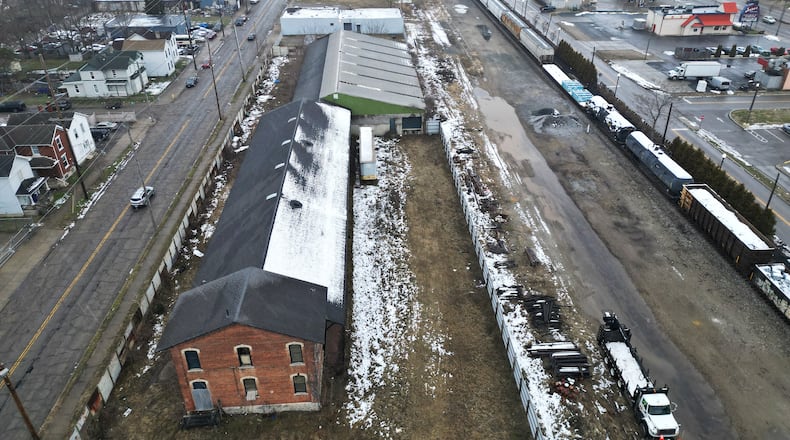 The city of Hamilton is considering a sale of the former train depot at 1000 Maple Ave. to Three Strands 412 LLC, which does business as Meyer Brothers and Sons. City Council will consider a vote on the sale in February. NICK GRAHAM/STAFF