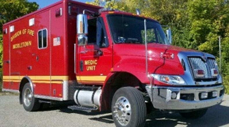 Middletown City Council has approved the purchase of a new medic unit. FILE PHOTO