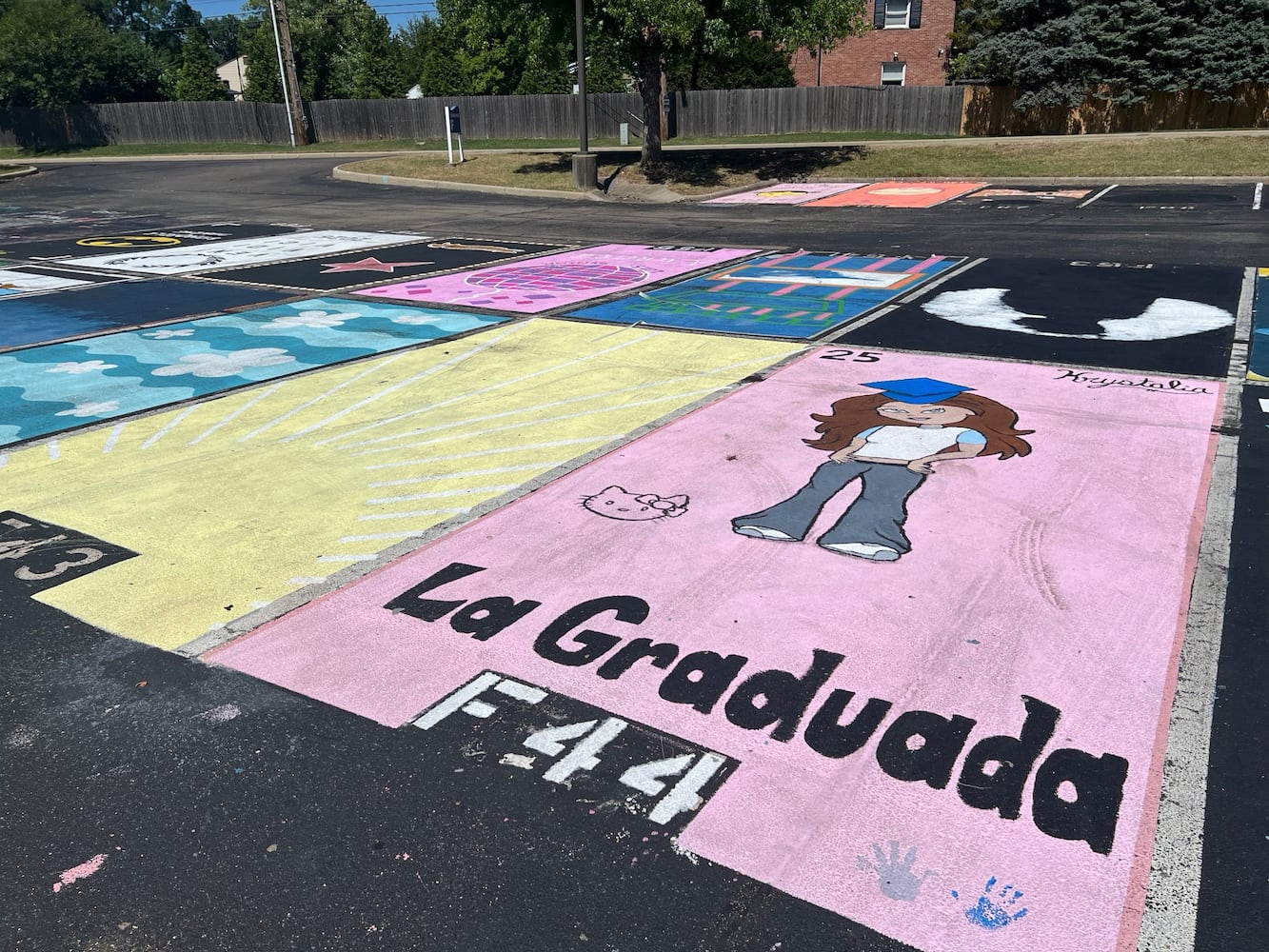 Hamilton high school senior parking lot spaces 2024