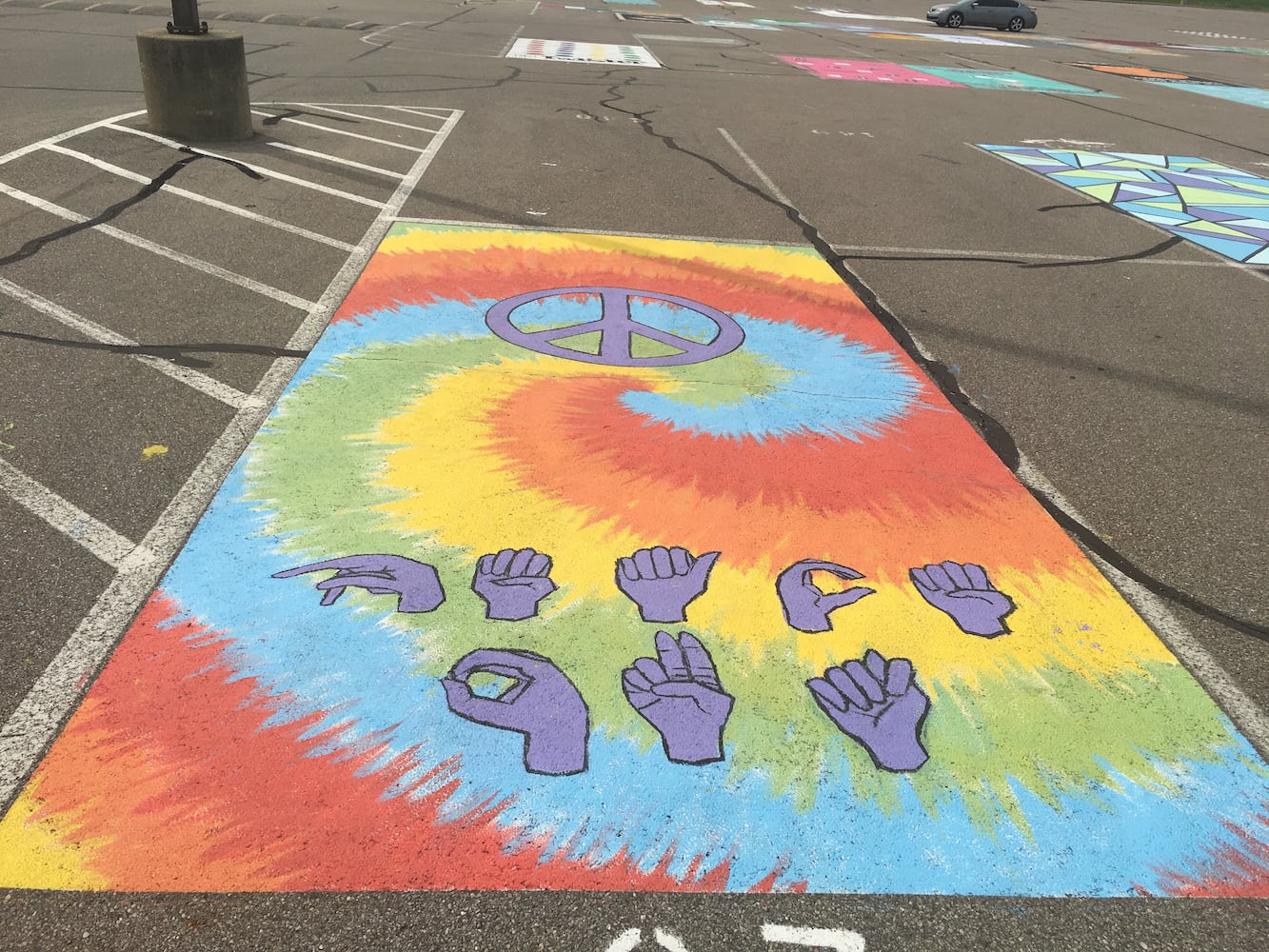 Lakota West High School parking lot spaces