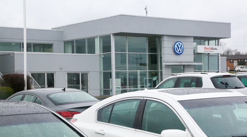 Fairfield Volkswagen will expand its existing operations by opening a used car business next to its dealership on Ohio 4. Fairfield Volkswagen must first demolish a now-vacant strip center at the corner of Ohio 4 and Lighthouse Drive. GREG LYNCH / STAFF