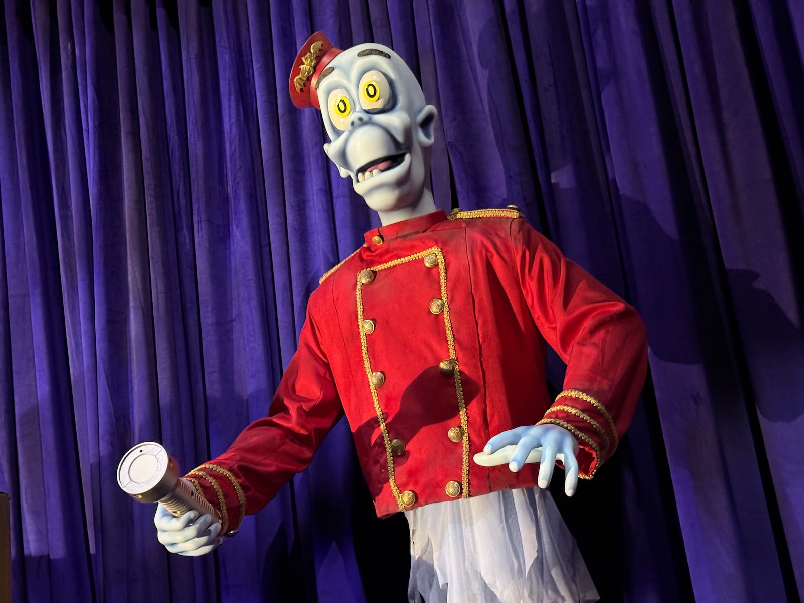 The biggest addition to Kings Island for the 2026 season is the "Phantom Theater: Opening Nightmare" ride, a sequel to the original "Phantom Theater," the park's signature dark ride for 10 years. The attraction took guests through a haunted opera house filled with various ghouls and ghosts, with characters such as Houdelini, The Great Garbanzo and The Maestro, the attraction’s mascot. It closed in 2002. To bring the classic indoor attraction back to life, Kings Island has teamed up with Sally Dark Rides, a prolific manufacturer behind attractions found across the world. These photos are a sneak peek of the behind-the-scenes work getting done ahead of the new ride's opening. ALEX CUTLER/STAFF