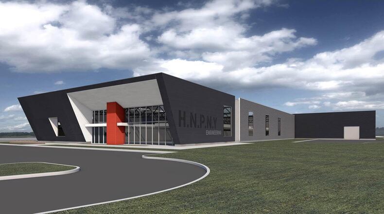 An artist’s rendering of the planned expansion at Henny Penny’s Eaton campus. Contributed