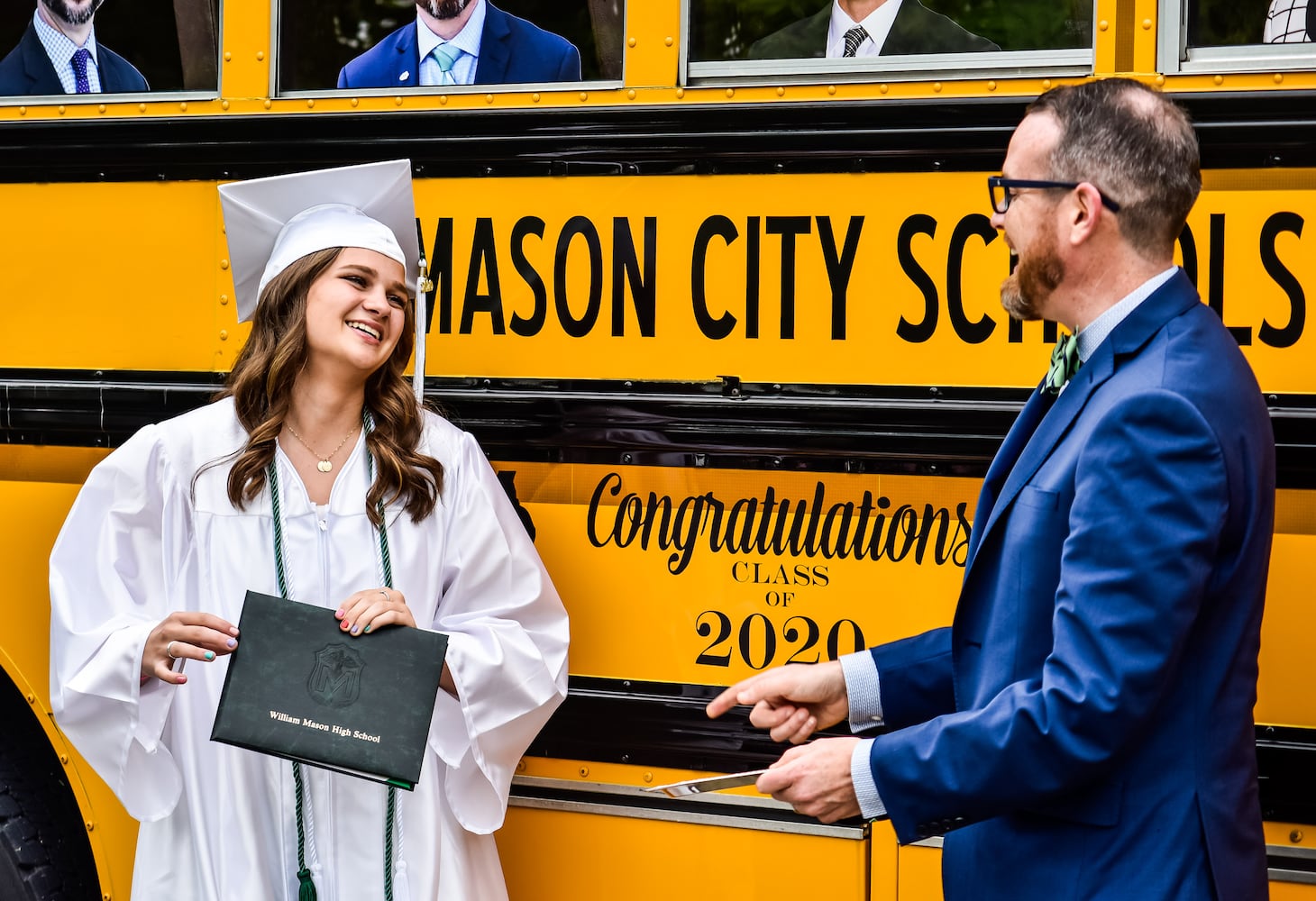 Mason graduates get diplomas delivered to their front door