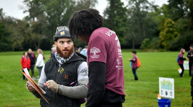 Habitat for Humanity of Greater Cincinnati will hold its Rock The Block community clean up and repair event on April 13 in the Five Points area of Fairfield Twp. Pictured is the Rock The Block event in West College Hill this past October 2018. PROVIDED/Whitney Denman