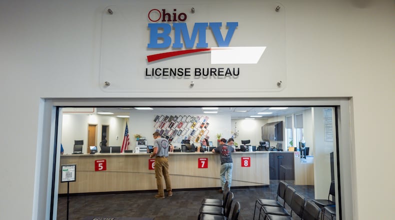 The Ohio BMV office in Troy on June 11, 2025. BRYANT BILLING / STAFF