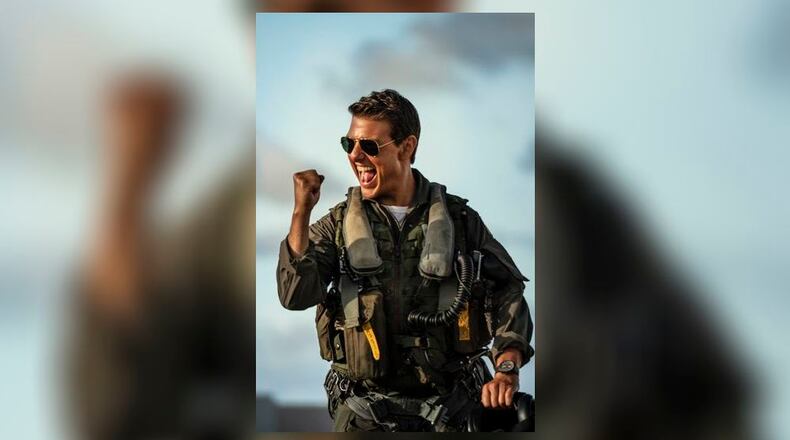 Tom Cruise as Capt. Pete "Maverick" Mitchell in "Top Gun: Maverick." (Scott Garfield/Paramount Pictures/TNS)